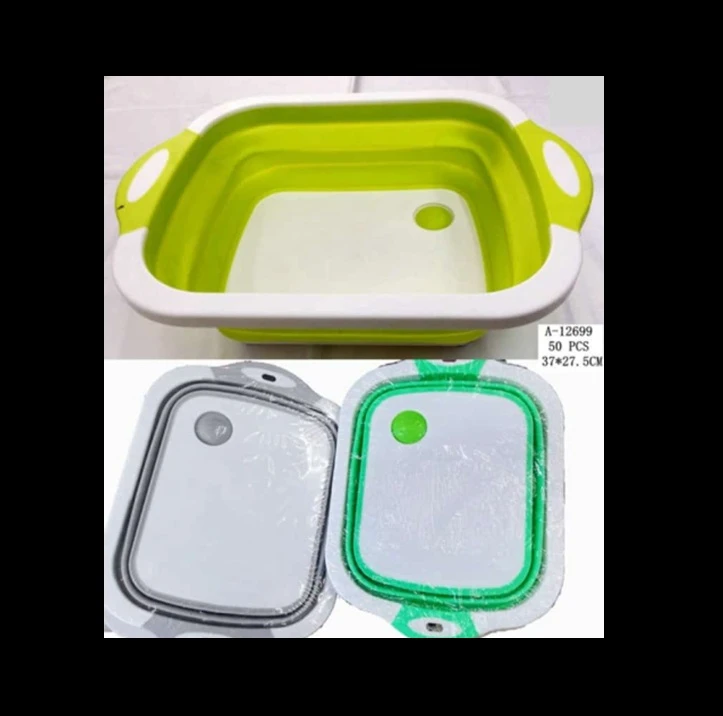 Tocator Bucatarie Pliabil Silicon + Pvc A-12699 Wei
